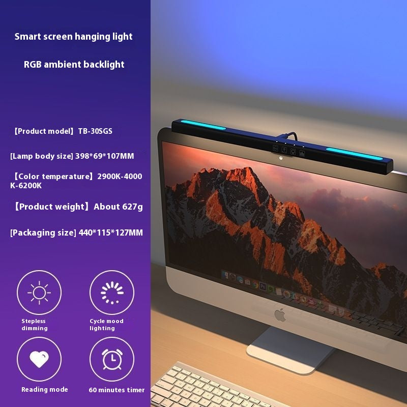 Monitor Light Bar, Dimmable Color Modes, image 9