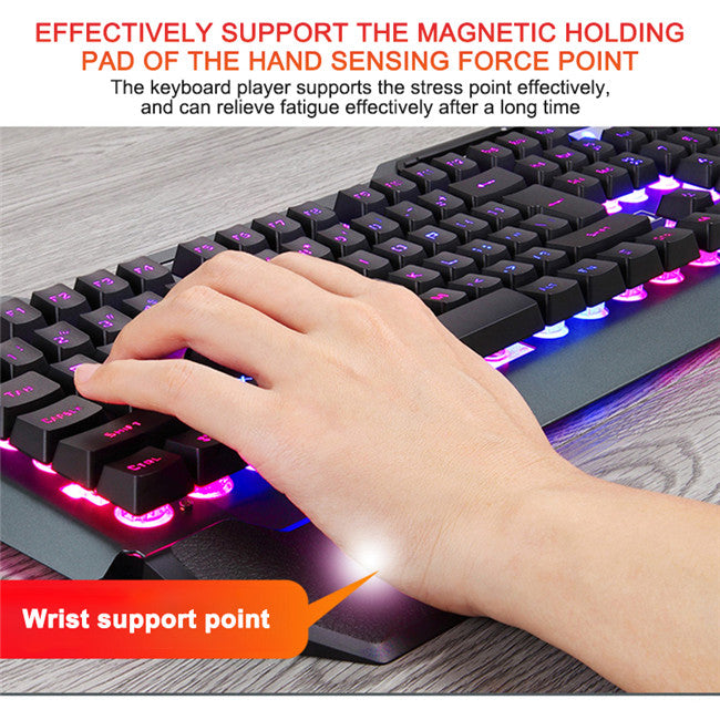Wired Backlit Gaming Keyboard with Phone & Pen Slot, image 3