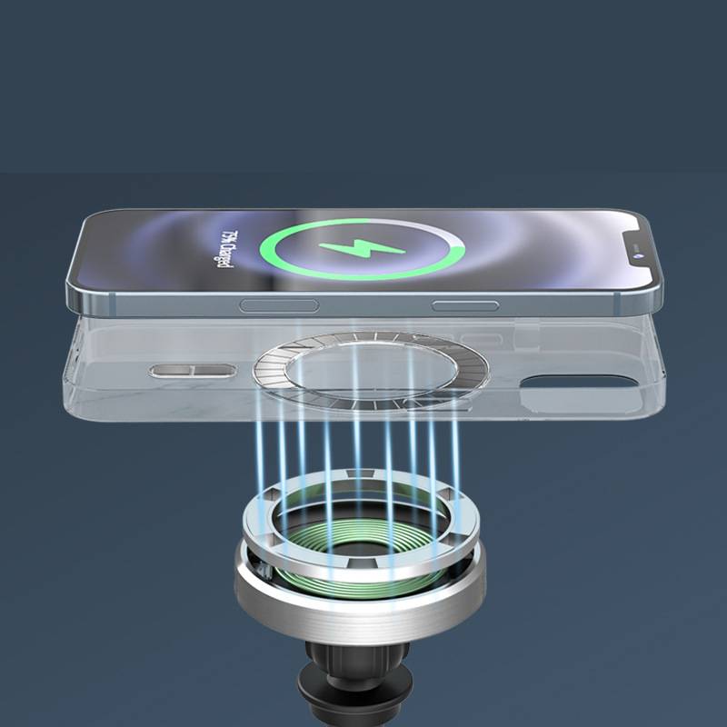 Magnetic Wireless Car Charger, 15 W, Air Vent & Dash Mount, image 5