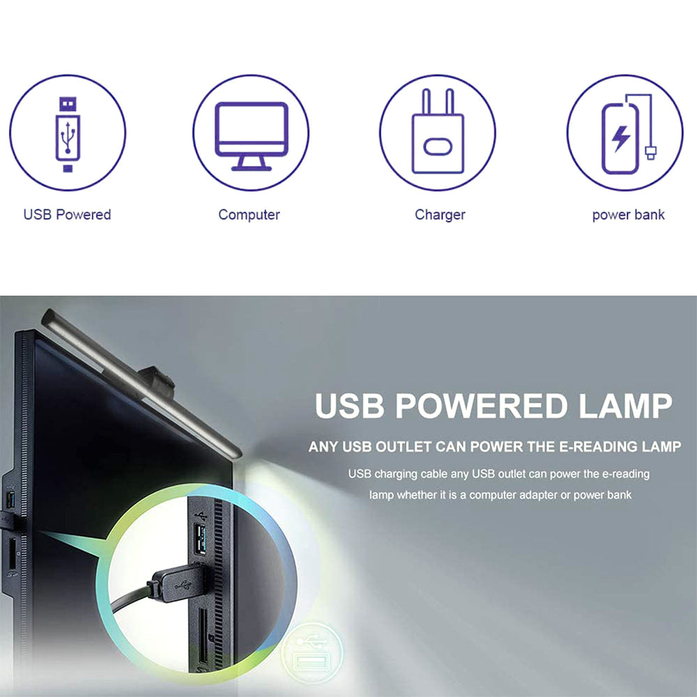 USB Monitor Light Bar, 40 cm, Metal Shade, image 2