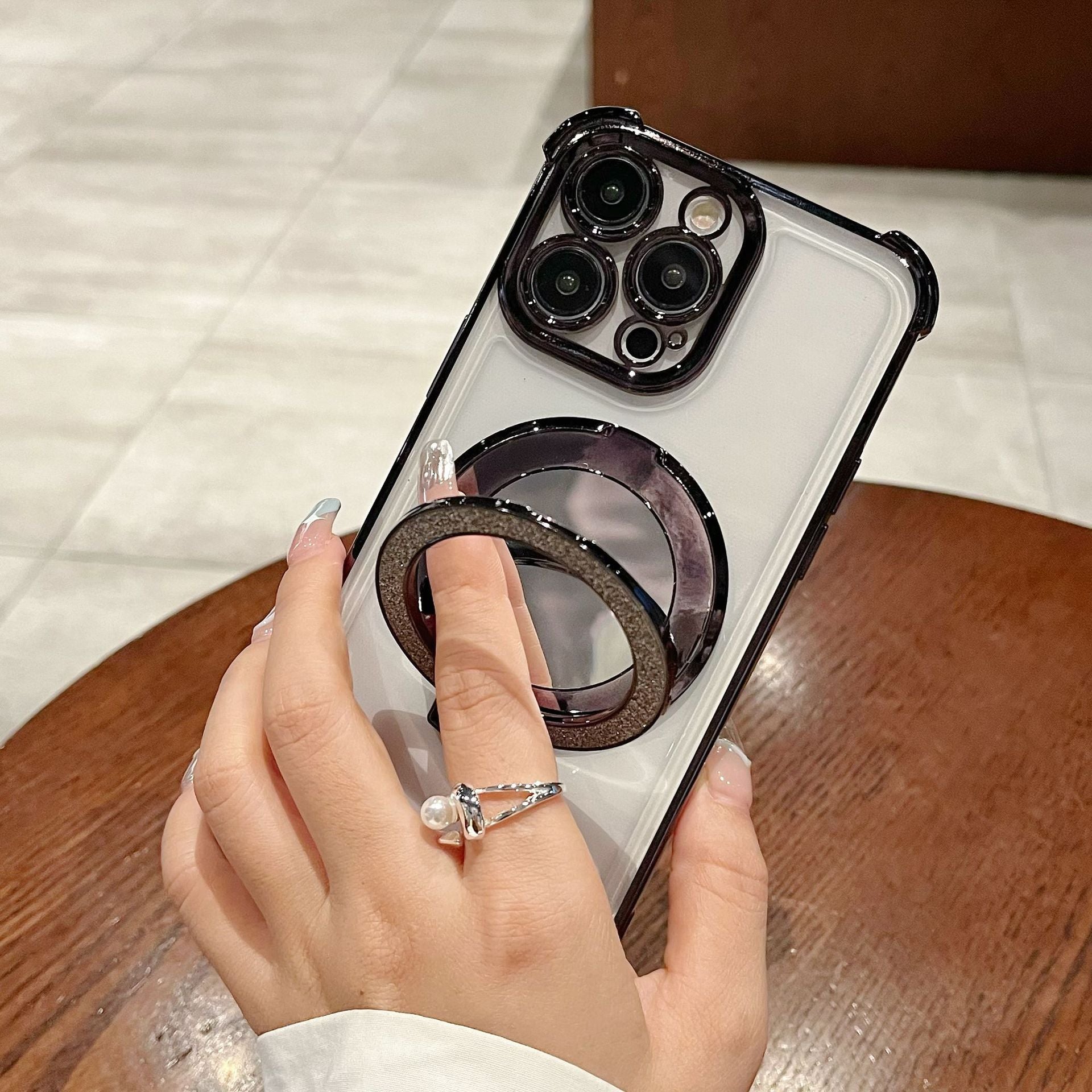Magnetic Phone Case with Stand, Glitter Finish, image 6