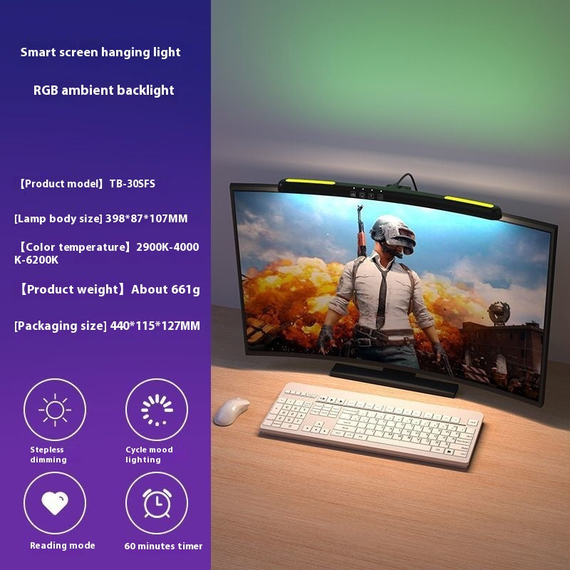 Monitor Light Bar, Dimmable Color Modes, image 7