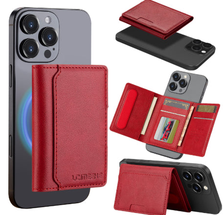 Magnetic Card Wallet, PU Leather, image 3