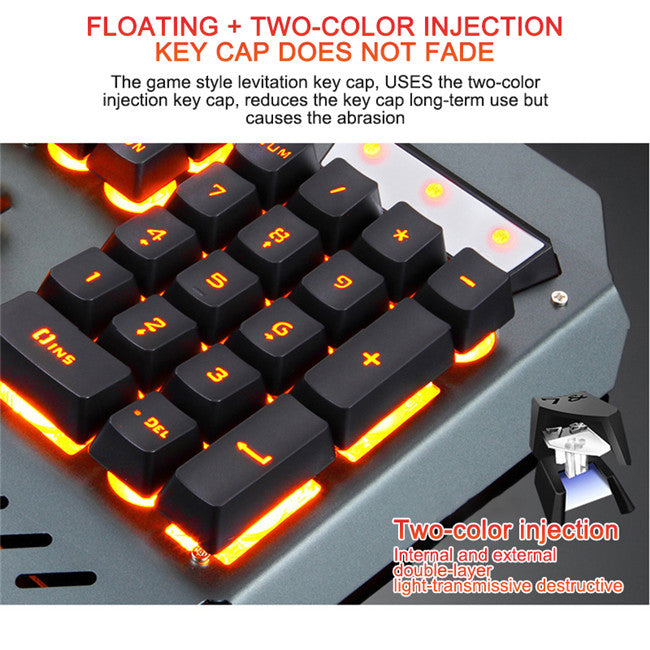 Wired Backlit Gaming Keyboard with Phone & Pen Slot, image 8