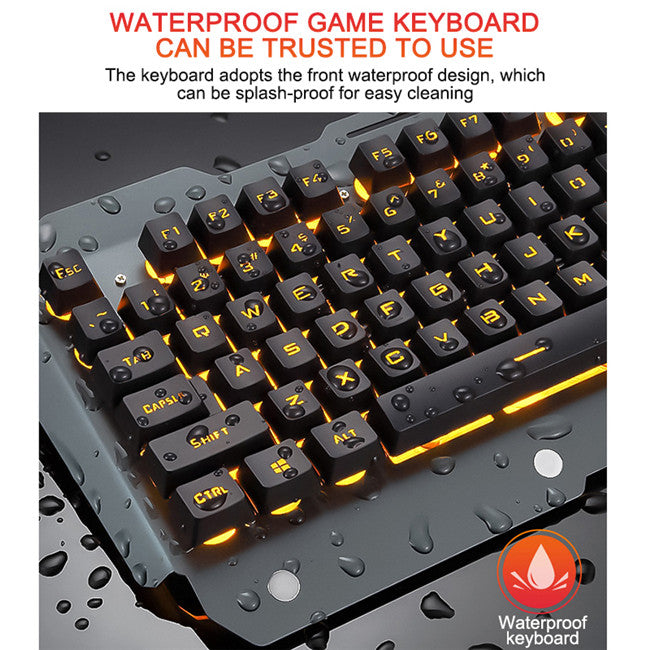 Wired Backlit Gaming Keyboard with Phone & Pen Slot, image 2