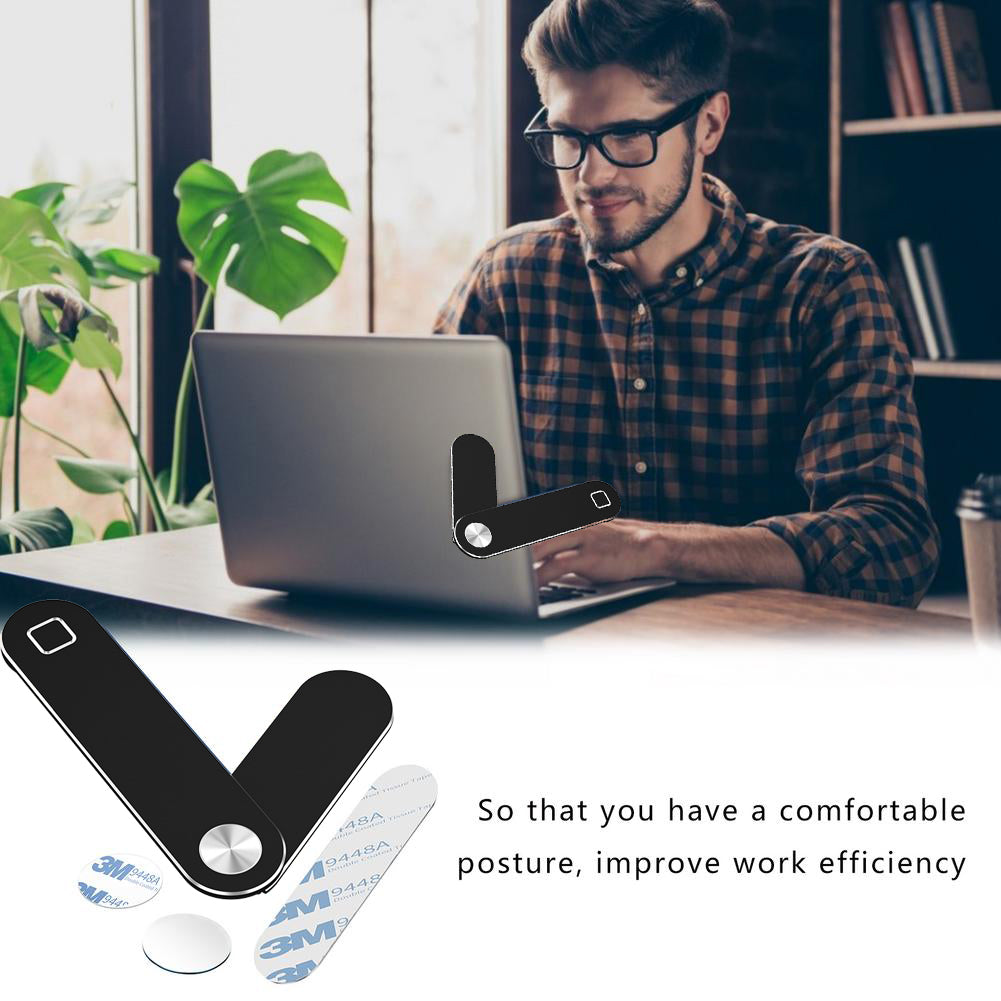 Magnetic Laptop-Side Phone Holder, Foldable, image 6