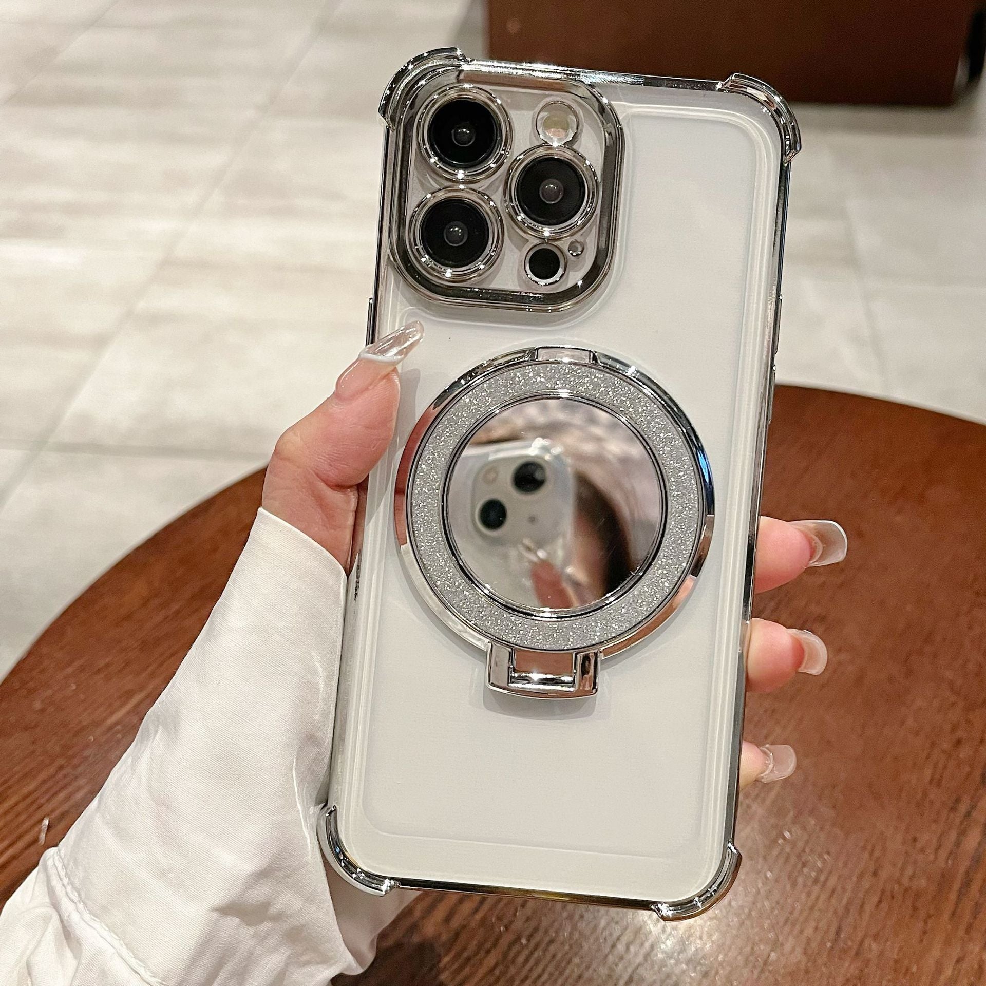 Magnetic Phone Case with Stand, Glitter Finish, image 5
