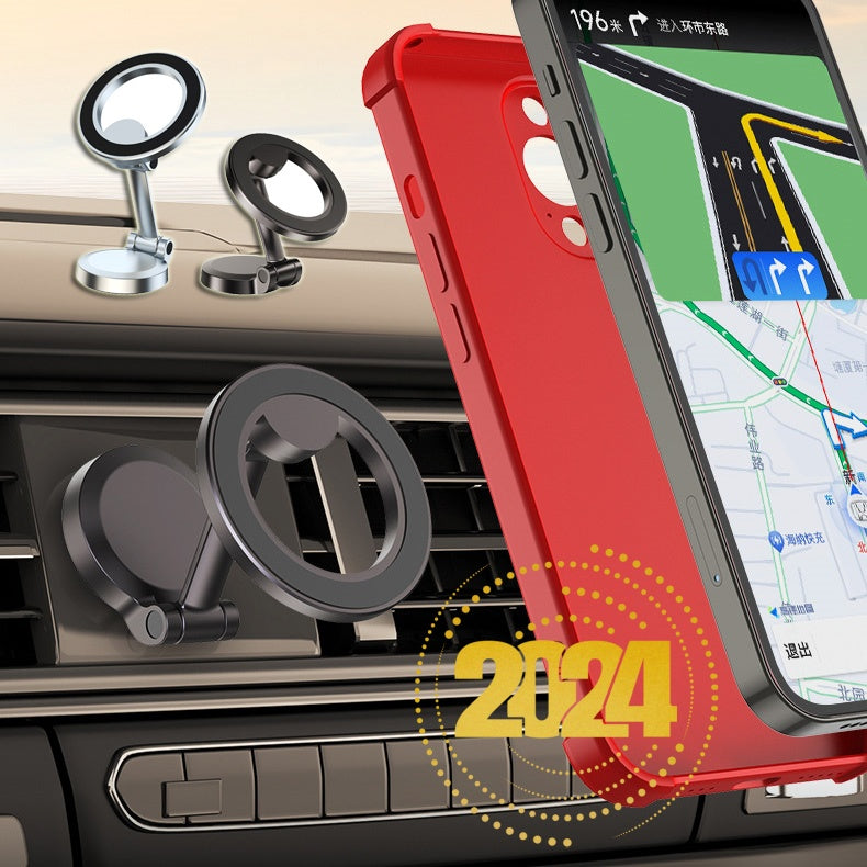 Magnetic Car Phone Mount, Metal, Foldable, image 8