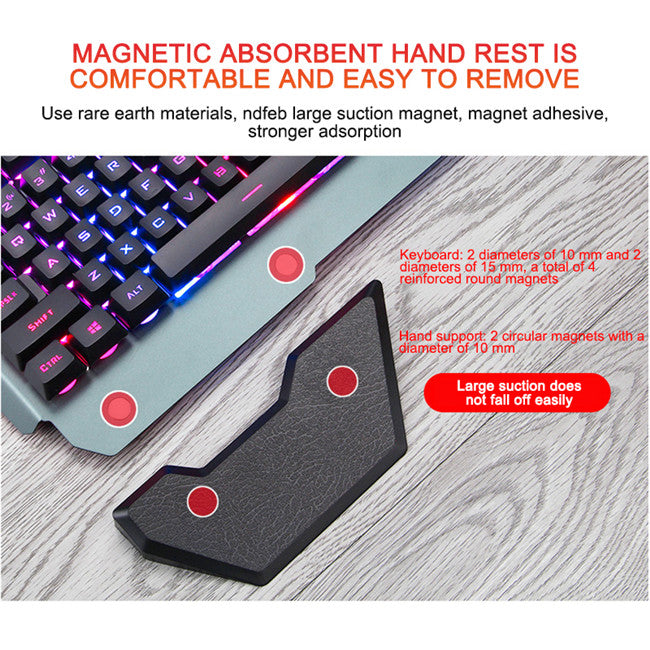 Wired Backlit Gaming Keyboard with Phone & Pen Slot, image 4