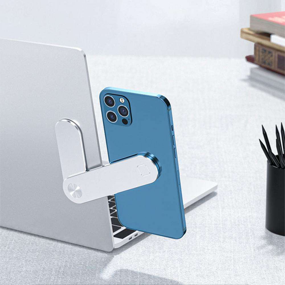 Magnetic Laptop-Side Phone Holder, Foldable