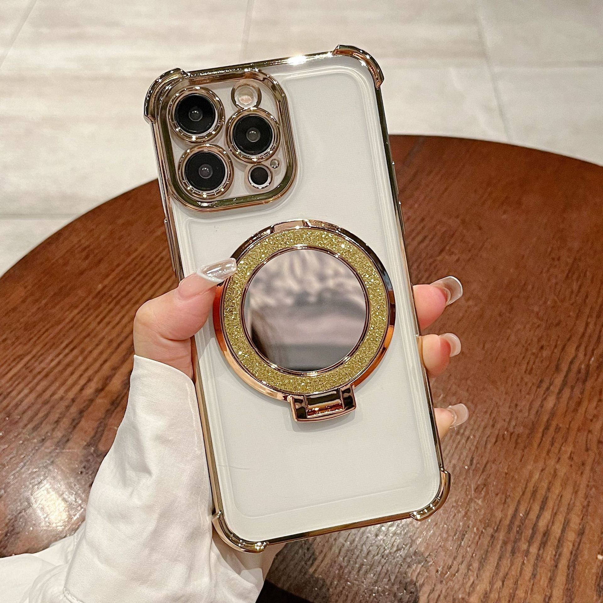 Magnetic Phone Case with Stand, Glitter Finish, image 4