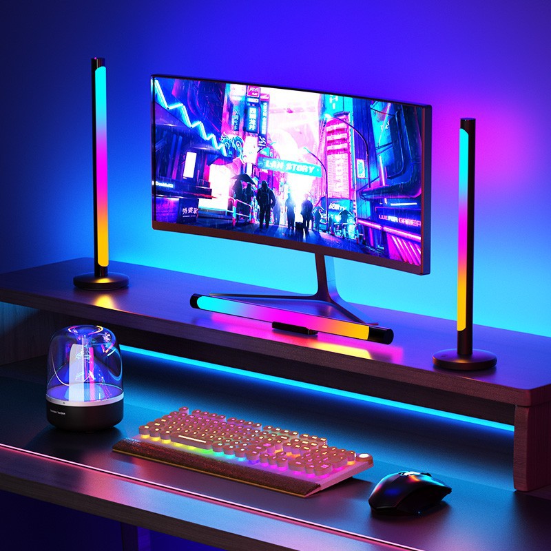 RGB Desk Ambient Light Set of 2, Music Sync