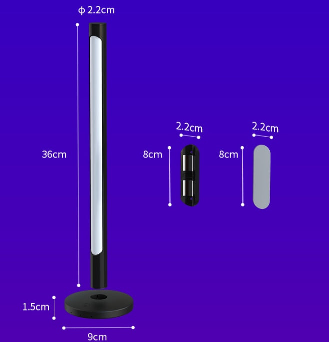 RGB Desk Ambient Light Set of 2, Music Sync, image 2